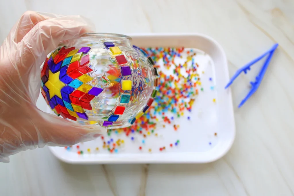 mosaic-art-lamp-candle -workshop