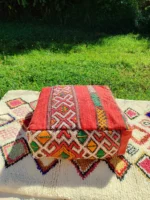 Traditionnal Berber Pouf - Pouf Kilim