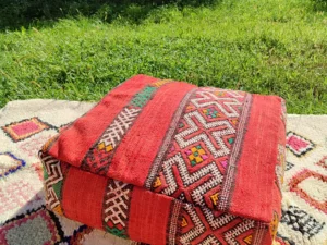 Traditionnal Berber Pouf - Pouf Kilim