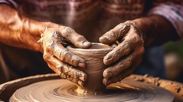 Iberian ceramic potters-hand