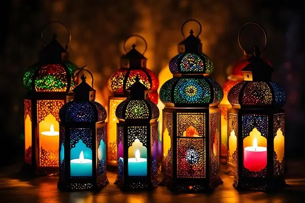 colorful copper lamps raw materials