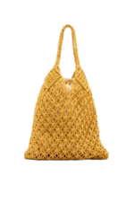 Yellow Macramé-Handbag