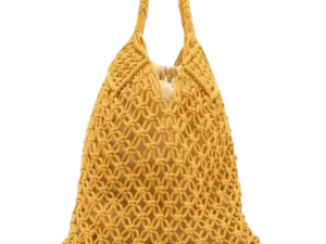 Yellow Macramé-Handbag