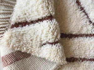 Beni Ouarain Carpet Whtie & Orange