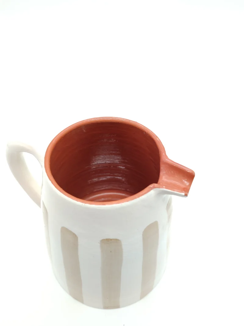 handmade ceramic pitcher