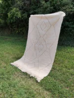 Carpet_Rugs_Handmade_M11 Beni Ouarain Carpet Whtie