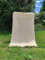 Carpet_Rugs_Handmade_M13 Beni Ouarain Carpet Whtie