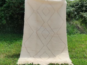 Beni Ouarain Carpet Whtie