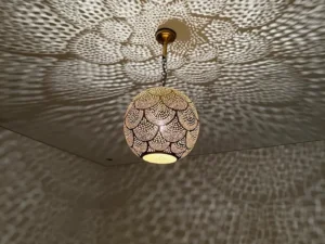 Magic copper hanging lamp