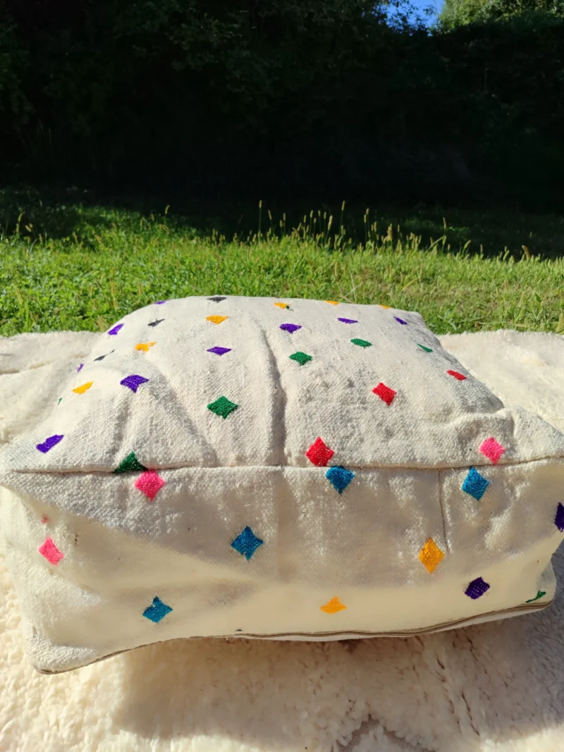 Traditionnal Berber Pouf - Pouf Kilim