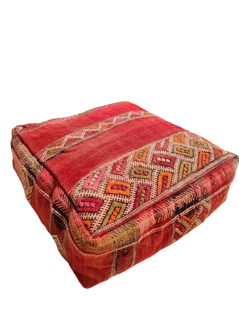 Traditionnal Berber Pouf - Pouf Kilim