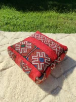 Traditionnal Berber Pouf - Pouf Kilim