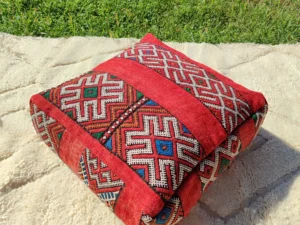 Traditionnal Berber Pouf - Pouf Kilim