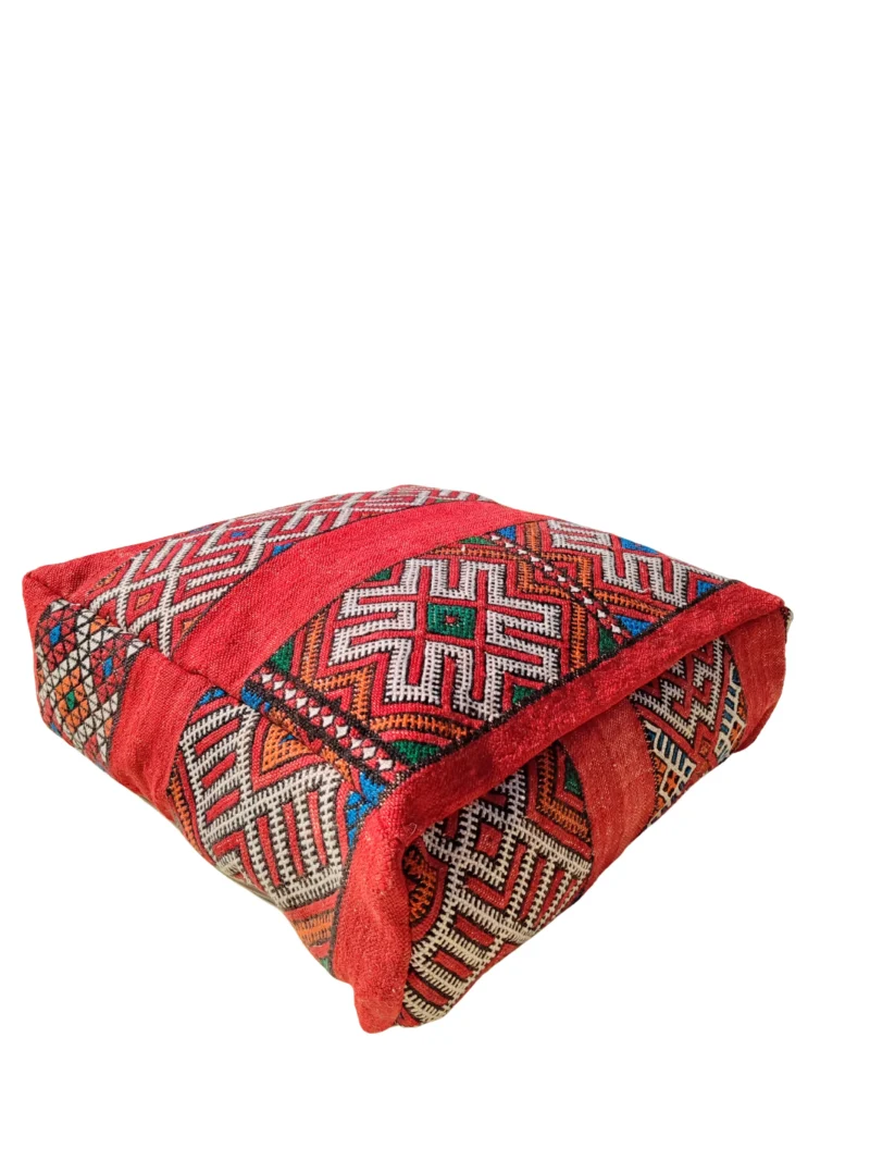 Traditionnal Berber Pouf - Pouf Kilim