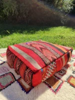 Traditionnal Berber Pouf - Pouf Kilim