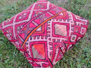 Traditionnal Berber Pouf - Pouf Kilim