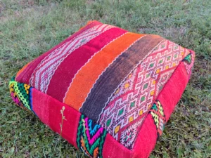 Traditionnal Berber Pouf - Pouf Kilim