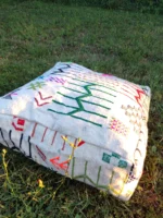 Traditionnal Berber Pouf - Pouf Kilim