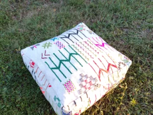 Traditionnal Berber Pouf - Pouf Kilim