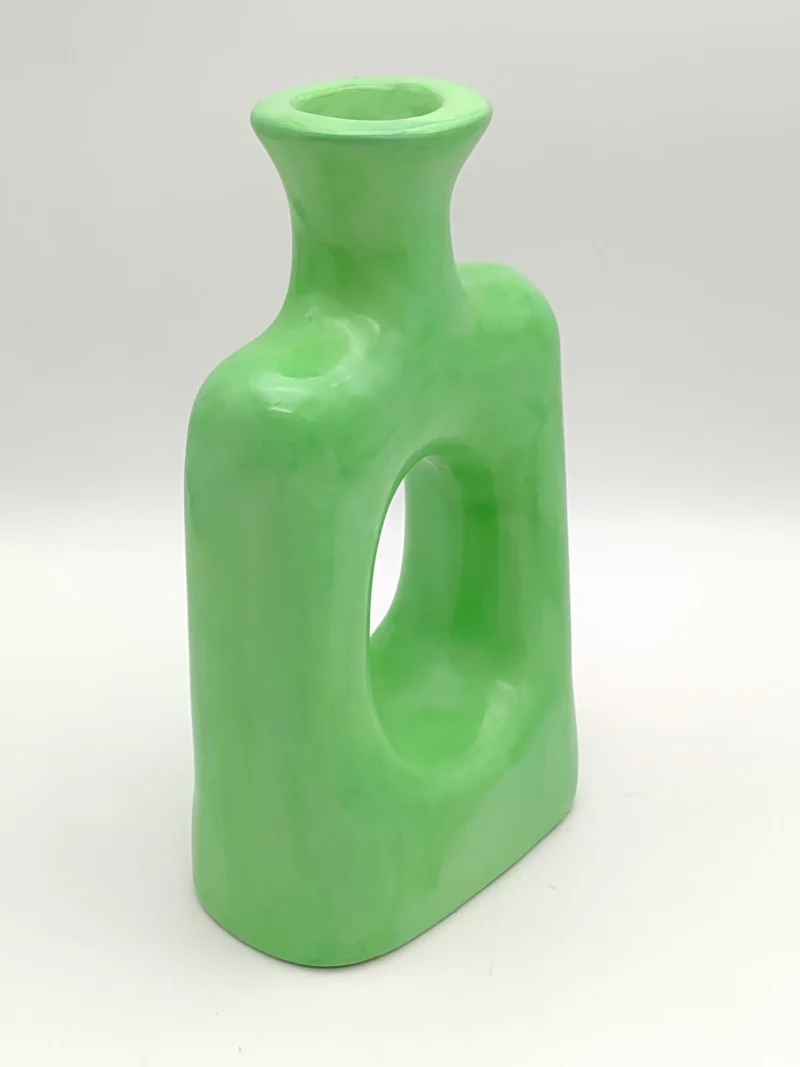 Bohemian_Handmade_bold_green_vase