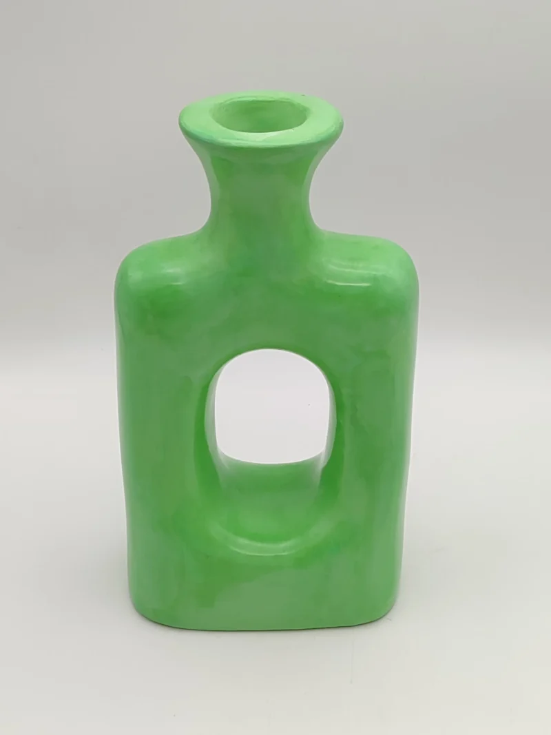 Bohemian_Handmade_bold_green_vase