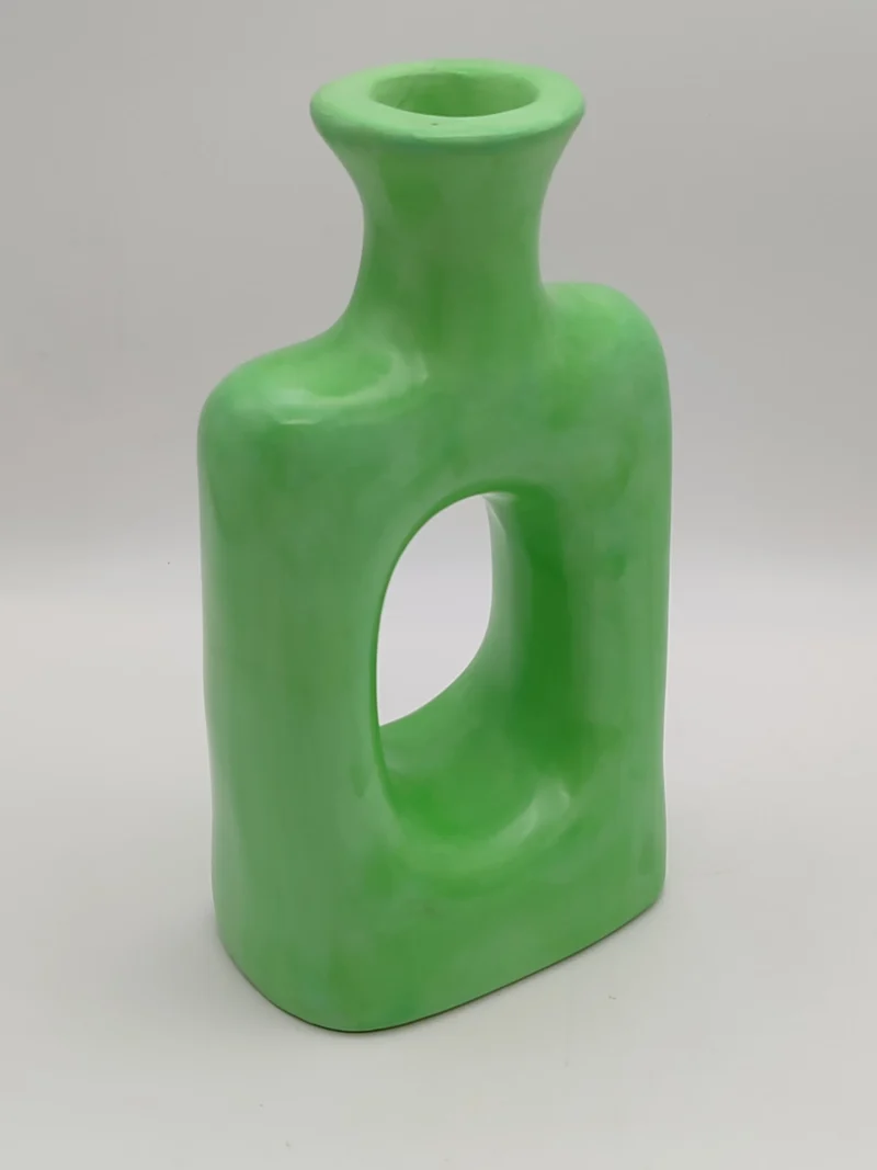 Bohemian_Handmade_bold_green_vase