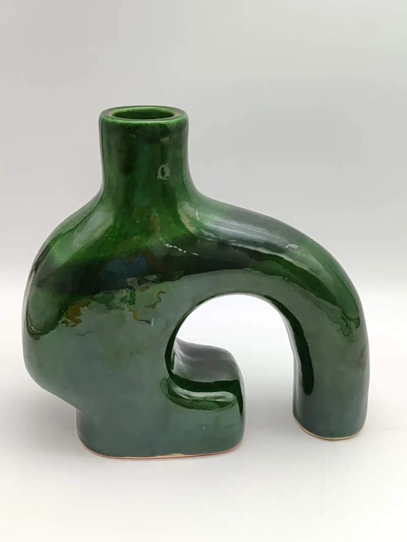 Bohemian_Handmade_green_vase