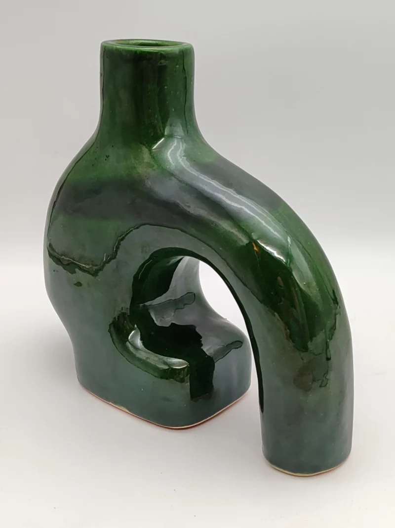 Bohemian_Handmade_green_vase
