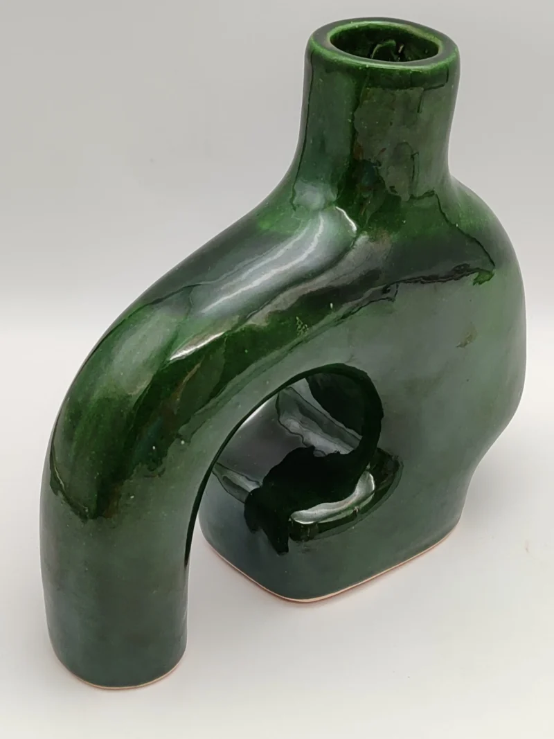 Bohemian_Handmade_green_vase