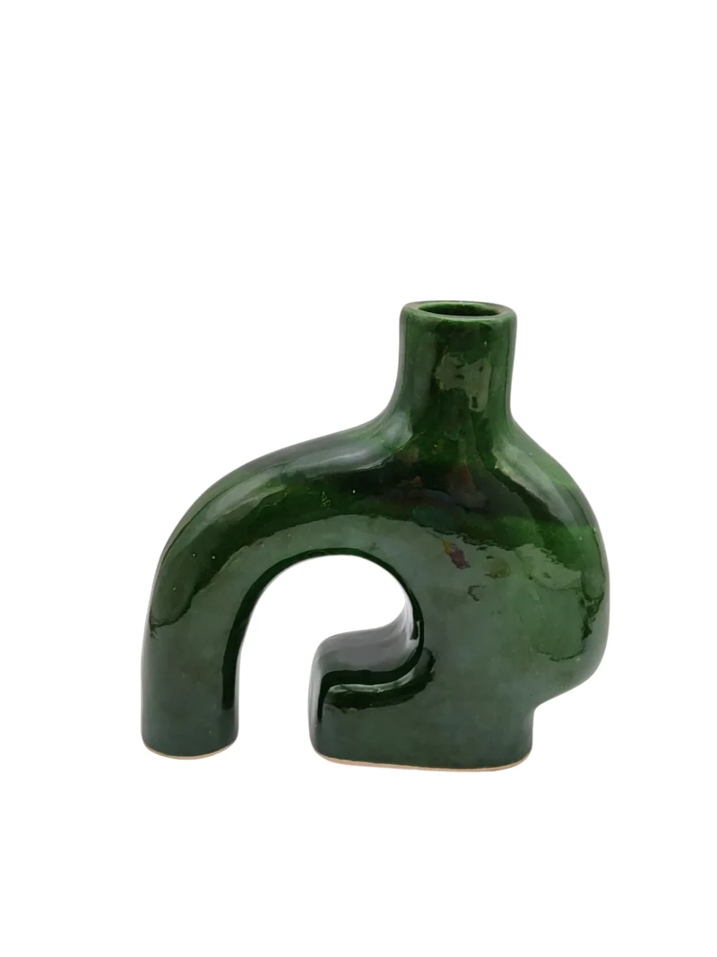 Bohemian_Handmade_green_vase