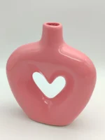 Bohemian_Handmade_heart-shaped_vase