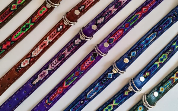 Dog leather collar kilim Dog leather collar kilim