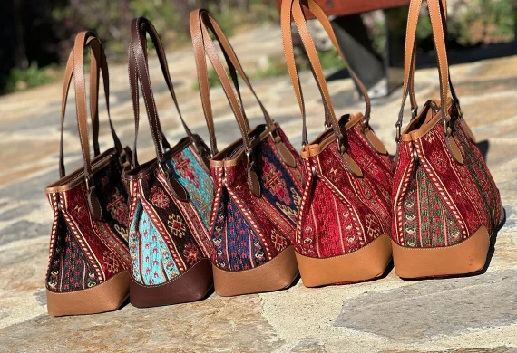 Leather kilim Handbags Leather kilim Handbags